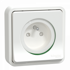 Mureva Styl - Lot de 60 2P+T avec cadre - étanche blanc -sans emballage unitaire