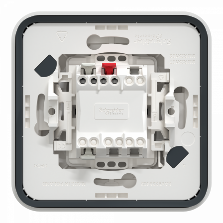 Mureva Styl - Va et vient - complet encastré - IP55 - IK08 connex auto - blanc