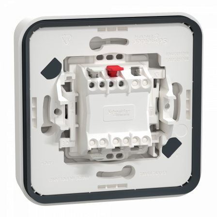 Mureva Styl - Va et vient - complet encastré - IP55 - IK08 connex auto - blanc