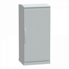 PanelSeT - Armoire polyester socle + toit 1000x500x420 - IP44 Ral 7035