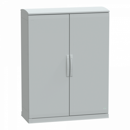 PanelSeT - Armoire polyester socle + toit 1250x1000x420- IP44 Ral 7035