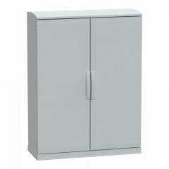 PanelSeT - Armoire polyester socle + toit 1250x1000x420- IP44 Ral 7035