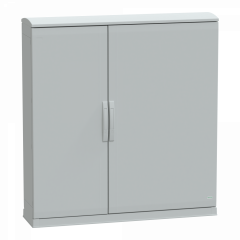 PanelSeT - Armoire polyester socle + toit 1250x1250x320- IP44 Ral 7035