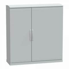 PanelSeT - Armoire polyester socle + toit 1250x1250x420- IP44 Ral 7035