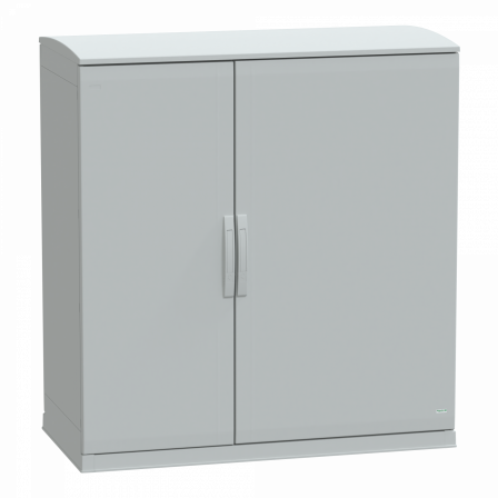 PanelSeT - Armoire polyester socle + toit 1250x1250x620- IP44 Ral 7035