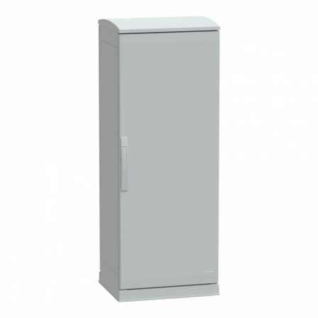 PanelSeT - Armoire polyester socle + toit 1250x500x420- IP44 Ral 7035