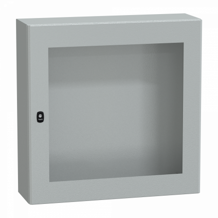 PanelSeT S3D - Enveloppe acier - H800xL800xP250 - porte vitrée