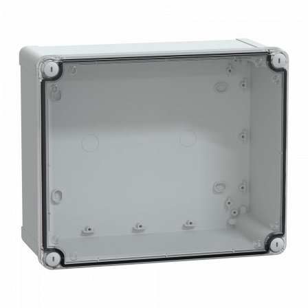 PanelSeT - boîte industrielle - Couvercle haut transparent - 291x241x128mm - PC