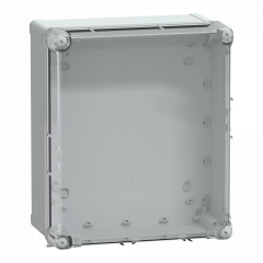 PanelSeT - boîte industrielle - Couvercle haut transparent - 341x291x168mm - PC