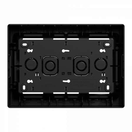 Unica - boîte de concentration saillie complète - 2 rang de 8 mod - anthracite