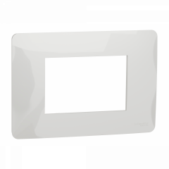 Unica Studio - plaque de finition - Blanc - 3 modules