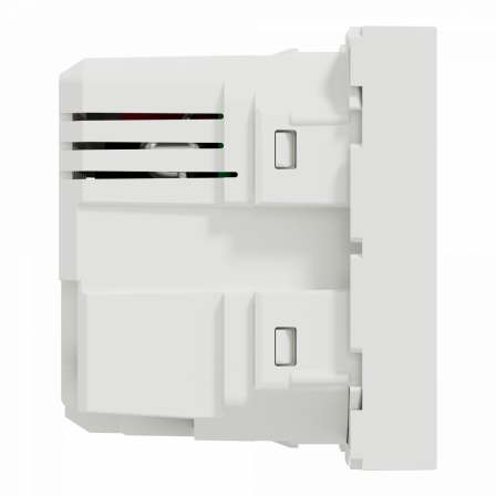 Unica - chargeur USB double - 5Vcc - 2,4A type A+C - 2 modul - blanc - méca seul
