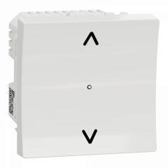 Wiser Unica - interrupteur volet-roulant - 4A - zigbee - blanc - méca seul