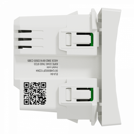 Wiser Unica - interrupteur volet-roulant - 4A - zigbee - blanc - méca seul