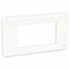 Unica Pro - plaque de finition - Blanc - 4 modules