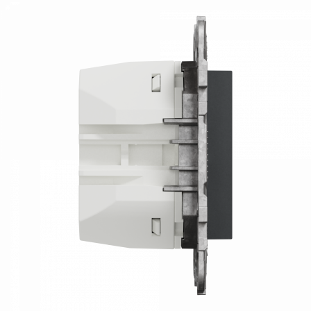 Unica - prise chargeur USB - C 65W forte puiss - 2 mod - anth - méca support fix
