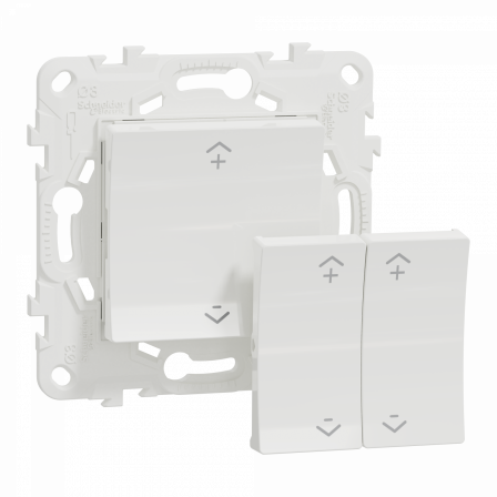 Wiser Unica - interrupteur centralisé sans fil 2 ou 4 BP - Blanc