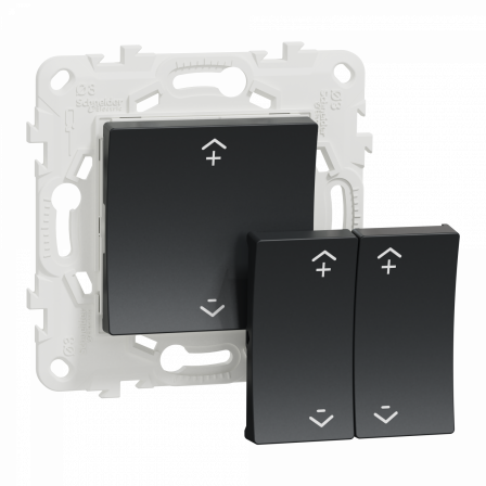 Wiser Unica - interrupteur centralisé sans fil 2 ou 4 BP - Anthracite