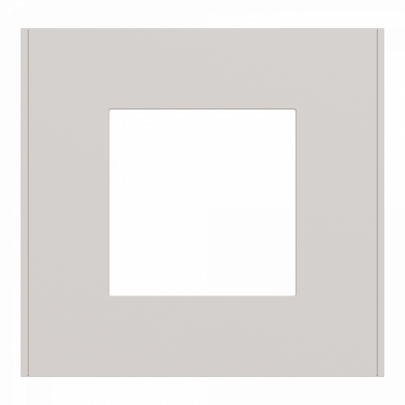 Unica Déco Essentielle - Plaque de finition - Gris pierre  - 1 poste