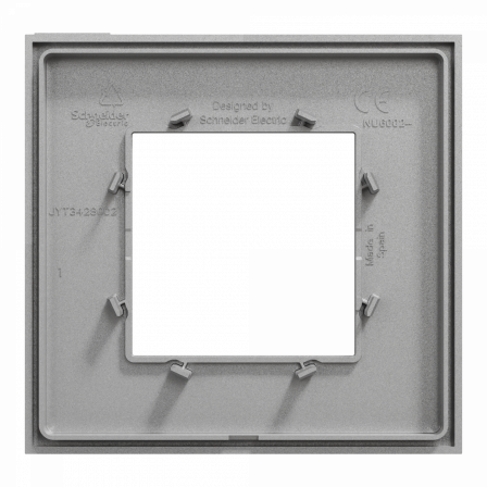 Unica Déco Essentielle - Plaque de finition - Aluminium  - 1 poste