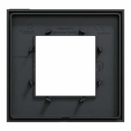 Unica Déco Subtile - Plaque de finition - Anthracite liseré cuivre  - 1P