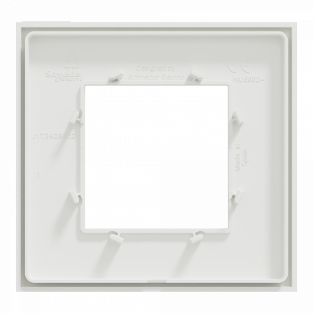 Unica Déco Subtile - Plaque de finition - Blanc liseré cuivre  - 1P