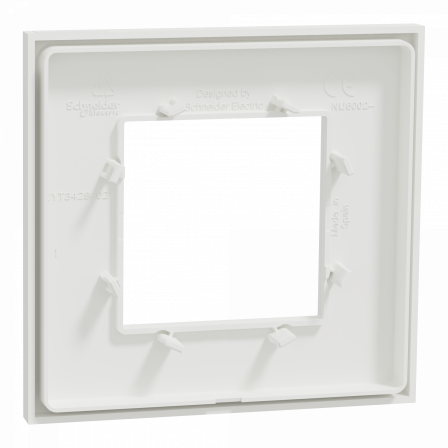 Unica Déco Subtile - Plaque de finition - Blanc liseré cuivre  - 1P