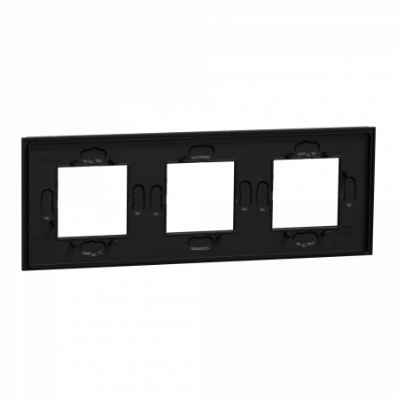 Unica Déco Signature - Plaque finition recyclée - Noir nuancé - 3P horiz vert