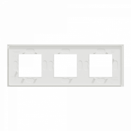 Unica Déco Signature - Plaque de finition - Blanc neige - 3P horiz vert