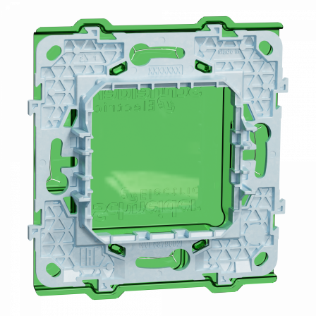 Unica - support de fixation 2 modules avec protection de chantier - zamac