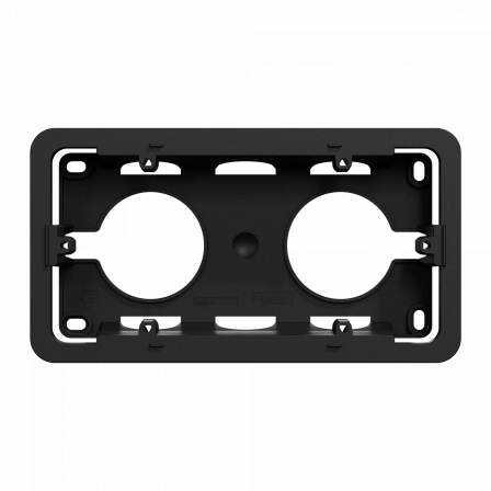 Unica - boîte en saillie - anthracite - 2 postes