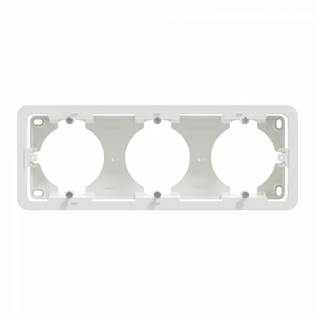 Unica - boîte en saillie - blanc - 3 postes