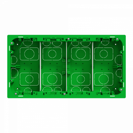 Unica - boîte de concentration encastrée - 4 col de 4 mod - à compléter
