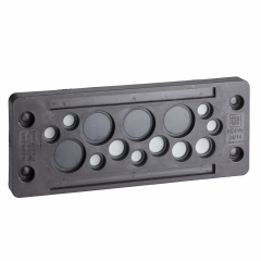 PanelSeT - plaque passe-câbles - 14 ouvertures - 112x36mm