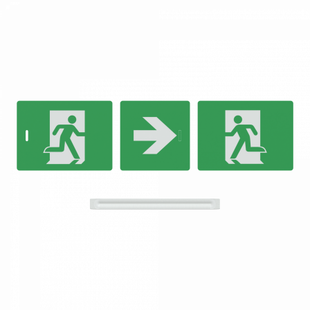 Exiway  - étiquettes repositionnables de rechange EVAC - Light Link