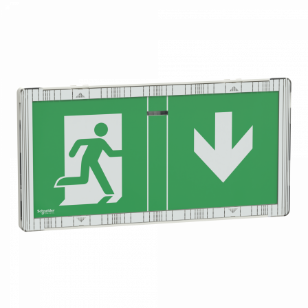 Exiway Smart DiCube - BAES adressable évacuation - IP42 - LED - 45lm - LiFePO4