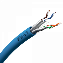 Actassi - câble CL-MNC - Cat7A S/FTP C - 4paires - bleu - au mètre linéaire