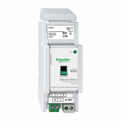 KNX - actionneur pour interfaces 1-10 V - 1 sortie - 16A cos0,6 - 5 pas de 9mm