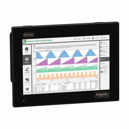 Harmony FP6 - Moniteur Ecran plat, 10pW WVGA, Dalle capacitive, DVI, 24VDC