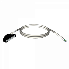 Modicon X80 - cordon blindé - conn. 40 contacts - fils volants 1 extrémité - 5m