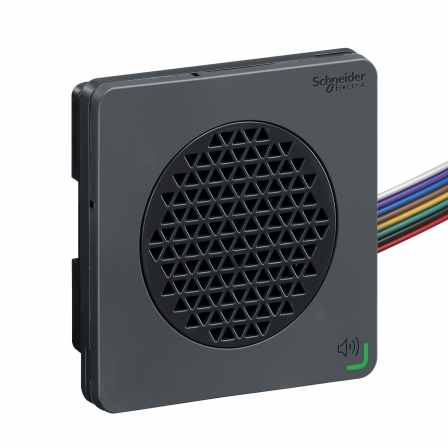 Harmony XVSV - sirène vocale - DIN72 - noire - PNP - 24Vcc