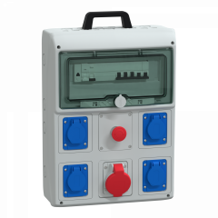 Mureva coffret de chantier 4 prises 16A NF + 1 prise 3P+T 32A