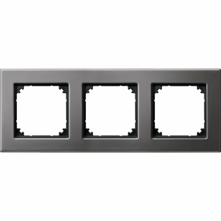 System M - M Elegance - Plaque de finition - 3 postes - graphite