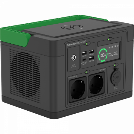 Schneider OffGrid 330, Station Electrique Portable, 230V, 332Wh Lithium-ion, LCD
