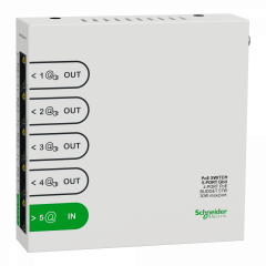 Resi9 Switch Ethernet 5 Ports, 4 Ports 1gbit POE 30W max, budget total 57W