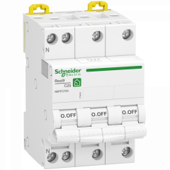 Resi9 - disjoncteur modulaire - 3P+N - 25A - courbe C - peignable