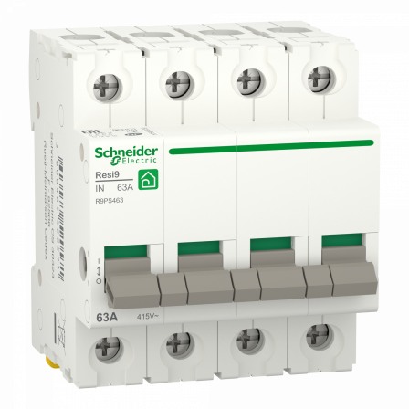 Resi9 - interrupteur-sectionneur 4P 63A