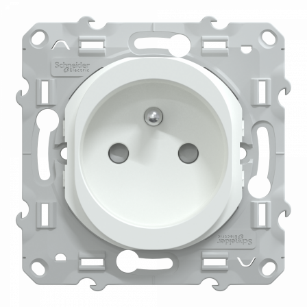 Ovalis - Lot de 108 2P+T à puits S320059 - 16A - Blanc - sans emballage unitaire