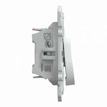 Ovalis - interrupteur 2 boutons pour volet roulant- 6AX -Blanc