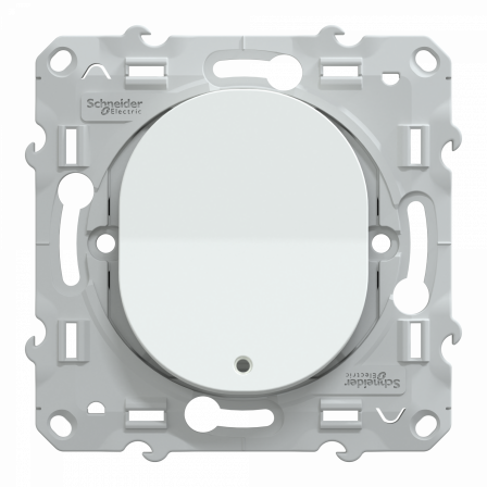 Ovalis - interrupteur va et vient - 10AX - lumineux ou témoin - Blanc